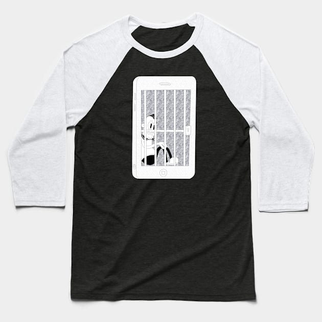 Prisoner in phone alone #3 Baseball T-Shirt by kanopa